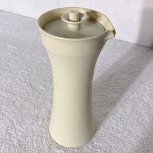 Vintage Tupperware Tan Beige Salad Dressing Cruet Salad Dressing Server